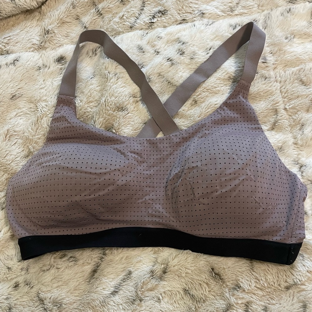 Victoria secret padded Perforated Sports Bra - Gray/mauve 36C